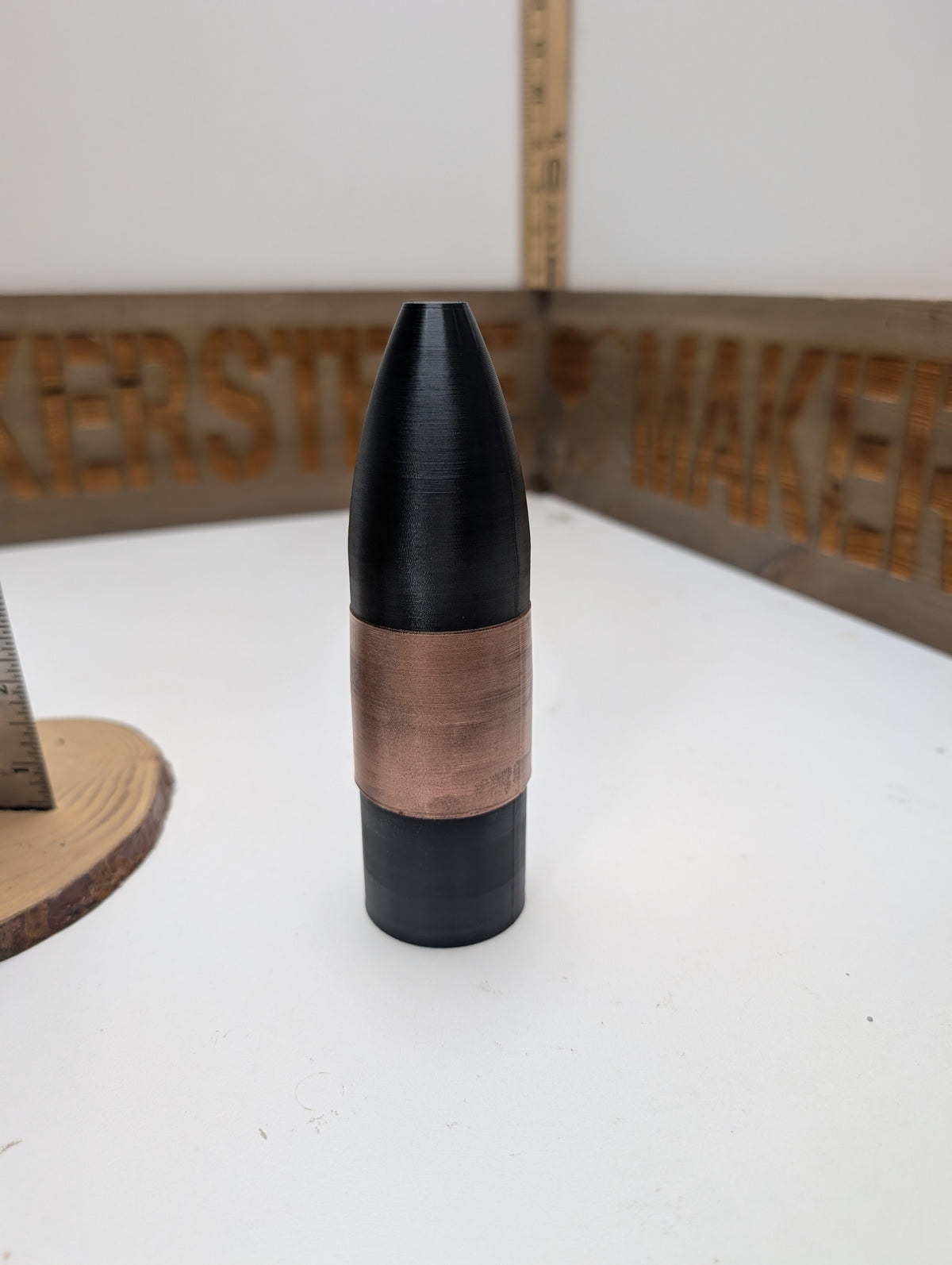 3D Printed 37mm Hotchkiss Revolving Cannon Round - 1 Pounder - Inert Replica - All Plastic