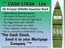 Load image into Gallery viewer, 3D printed 105MM M1 Artillery Shell TNT - The Original Whiskey Stash- Life size!