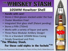 Load image into Gallery viewer, 3D printed 105MM M1 Artillery Shell - The Original Whiskey Stash- Life size!