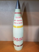 Load image into Gallery viewer, 155mm D550 Smoke M110 Finish - White Phosphorus Howitzer Shell Whiskey Stash!
