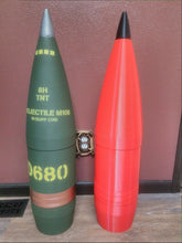 Load image into Gallery viewer, 203mm D680 M106 HE TNT Howitzer Shell Whiskey Stash with Hideyhole - Life Size!