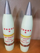 Load image into Gallery viewer, 105mm M60 Smoke Finish - White Phosphorus Howitzer Shell Whiskey Stash! INERT