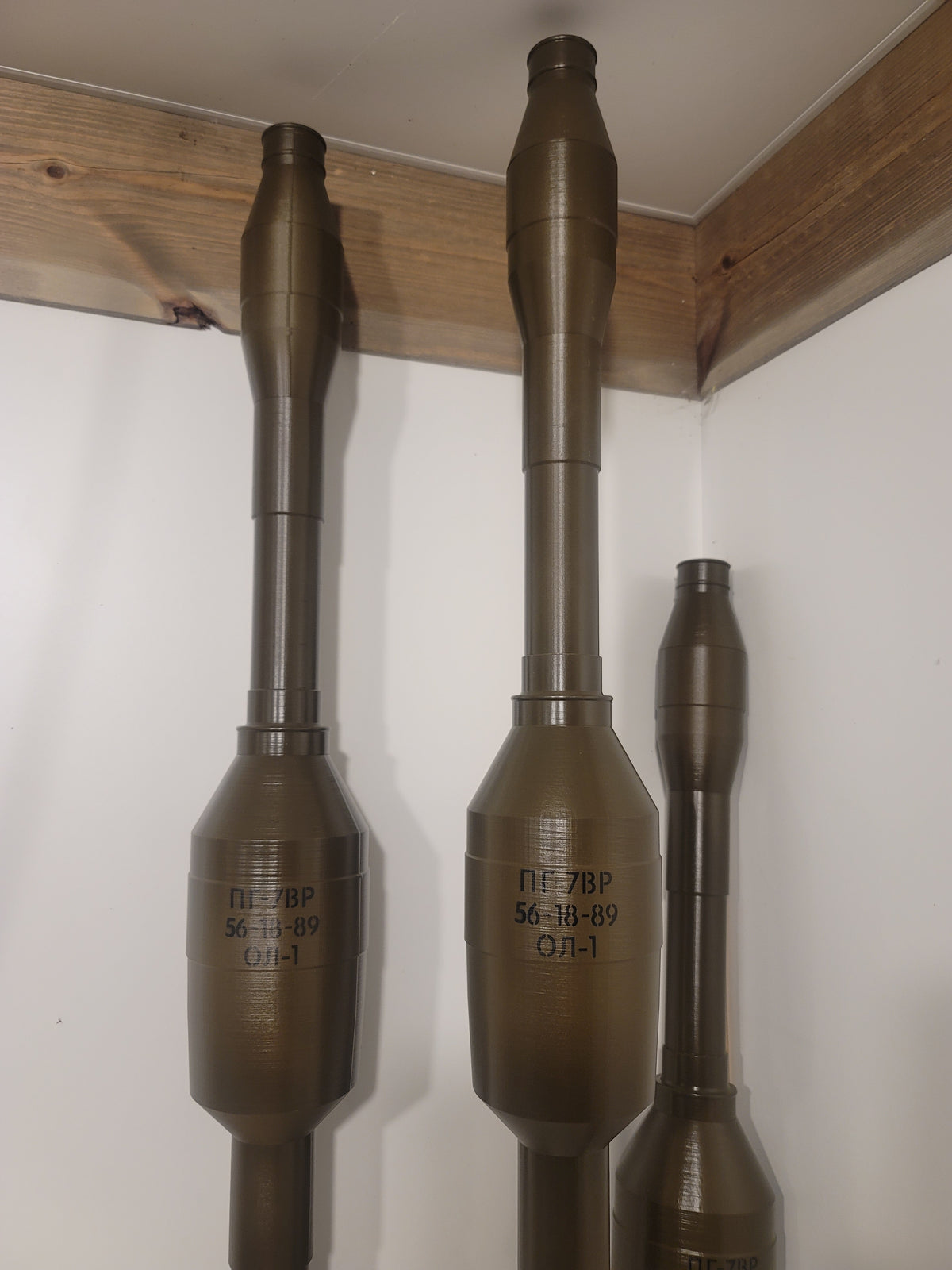 1:1 3D Printed RPG-7 PG-7R Rocket - Inert Replica - FAKE - Life Size - All Plastic
