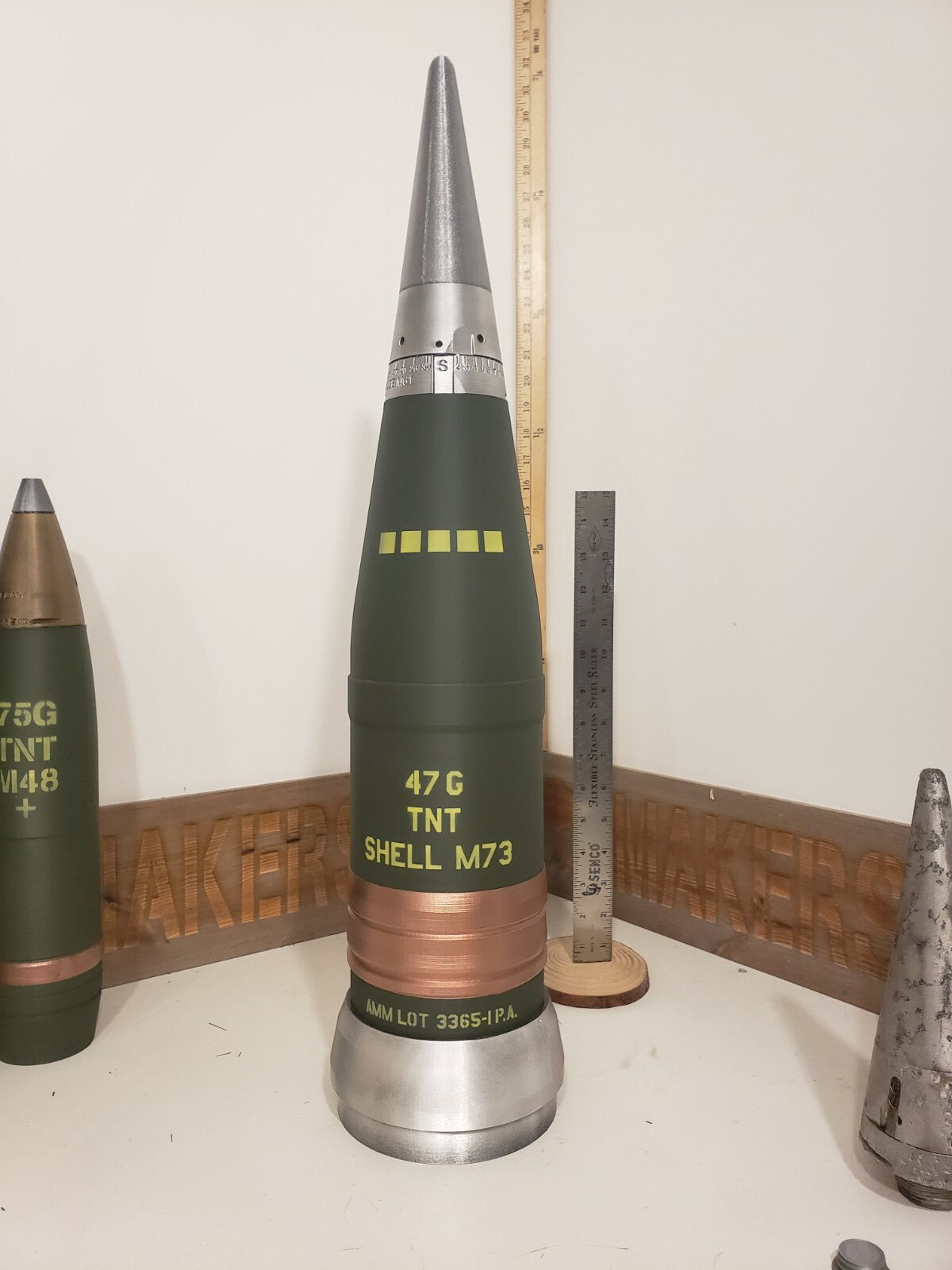 4.7in M73 Shell replica, view 3