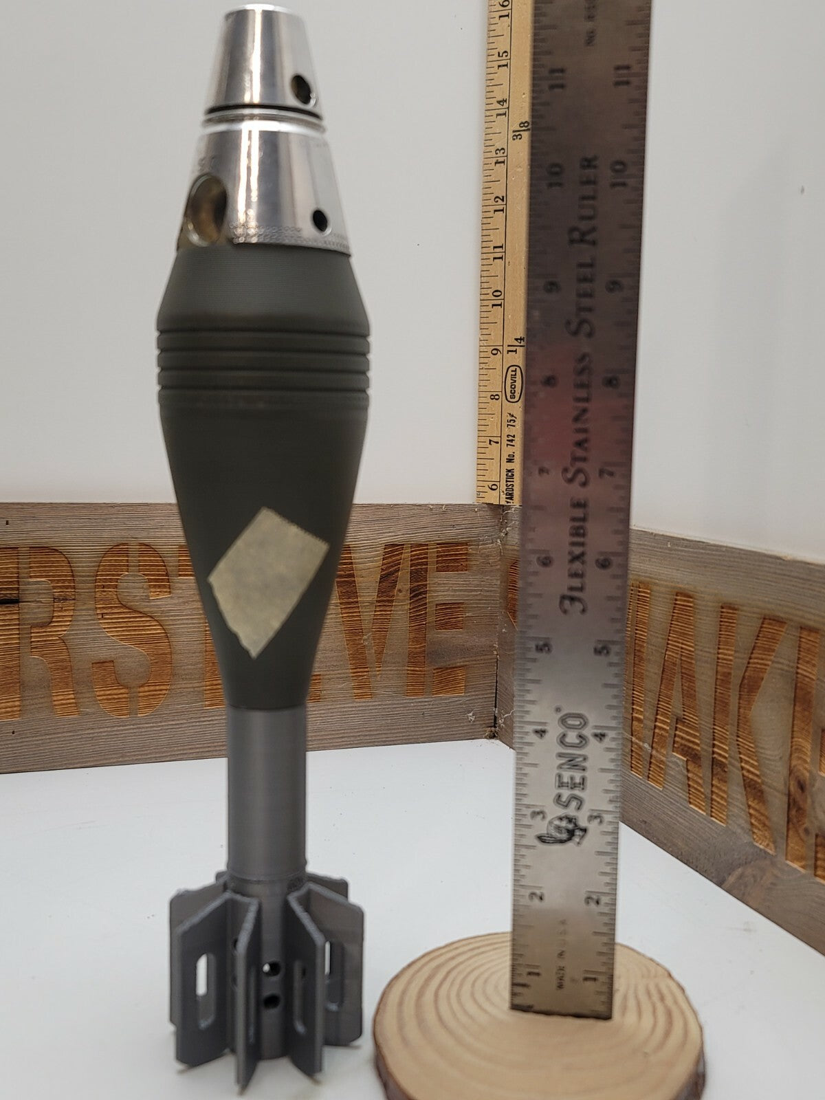 60mm M2 Mortar Tailfin with Extension replica, view 4