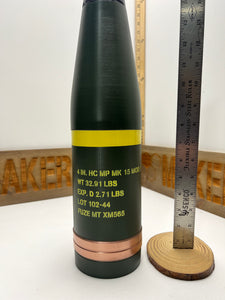 4" HC Mark 15 Naval Projectile – Full-Scale 3D Printed Replica