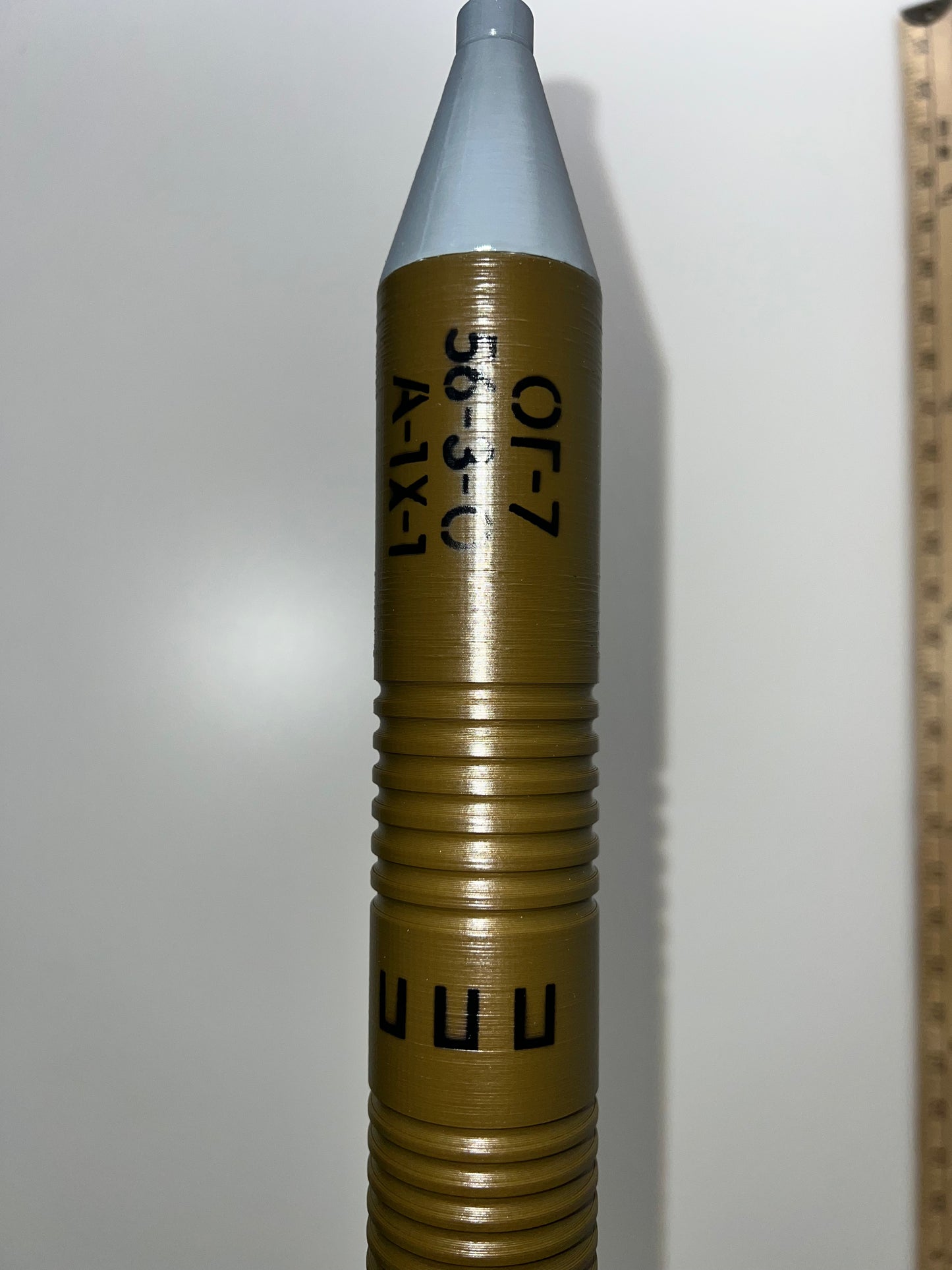 OG-7V Fragmentation Round – 3D Printed Replica