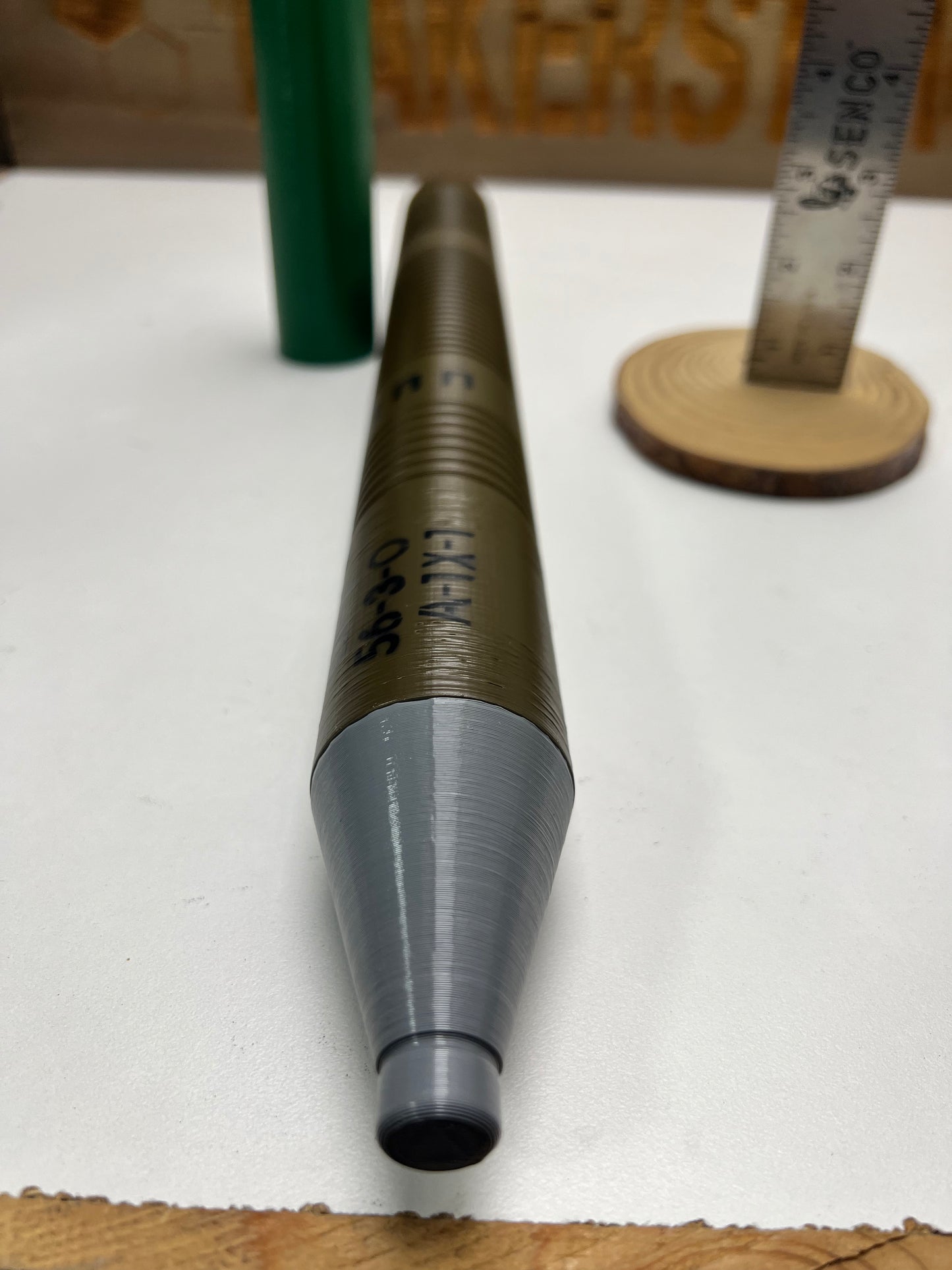 OG-7V Fragmentation Round – 3D Printed Replica