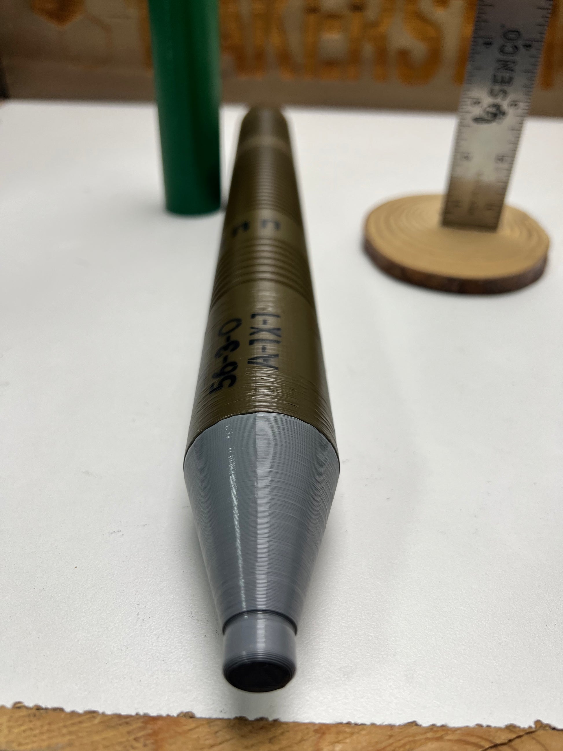 OG-7V Fragmentation Round – 3D Printed Replica