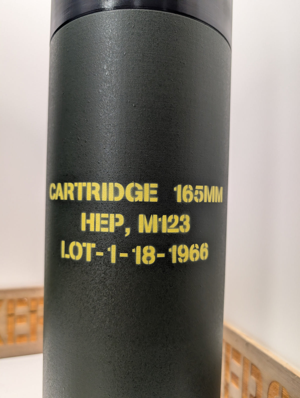 3D Printed 165mm M123 / M123A1 HEP Demolition Round - M728 CEV - Inert Replica - All Plastic