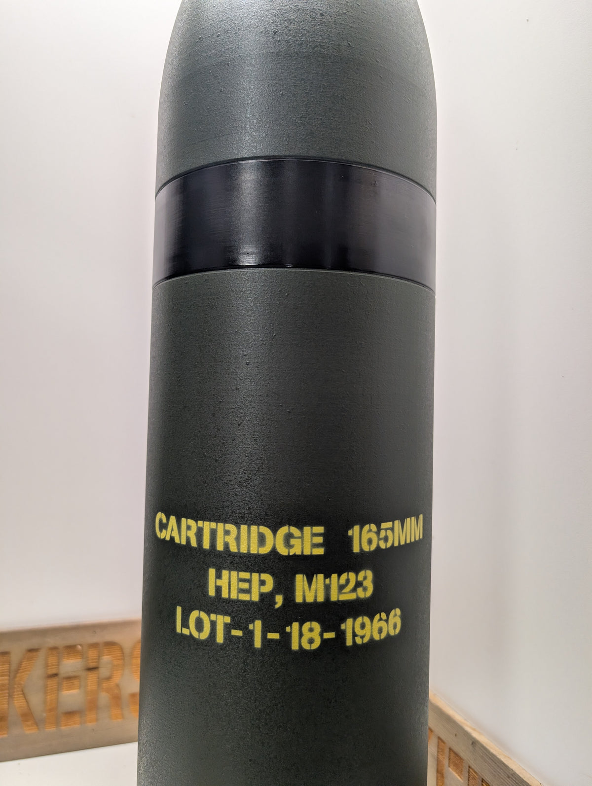 3D Printed 165mm M123 / M123A1 HEP Demolition Round - M728 CEV - Inert Replica - All Plastic