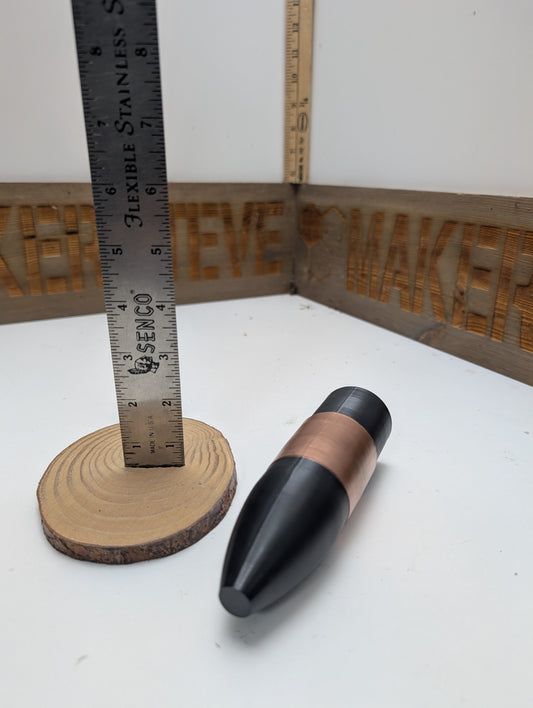 3D Printed 37mm Hotchkiss Revolving Cannon Round - 1 Pounder - Inert Replica - All Plastic