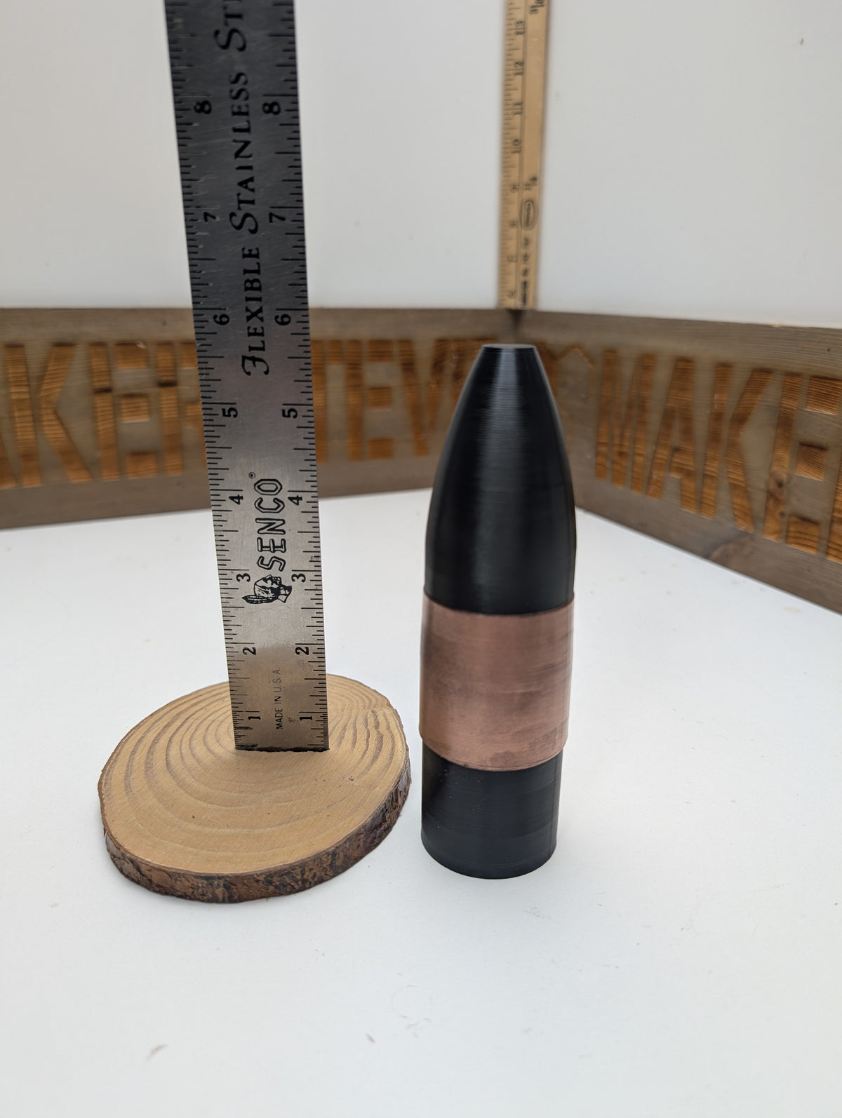 3D Printed 37mm Hotchkiss Revolving Cannon Round - 1 Pounder - Inert Replica - All Plastic