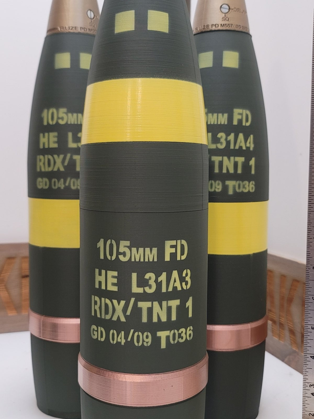 105mm L31A3 NATO HE whiskey stash replica, view 3