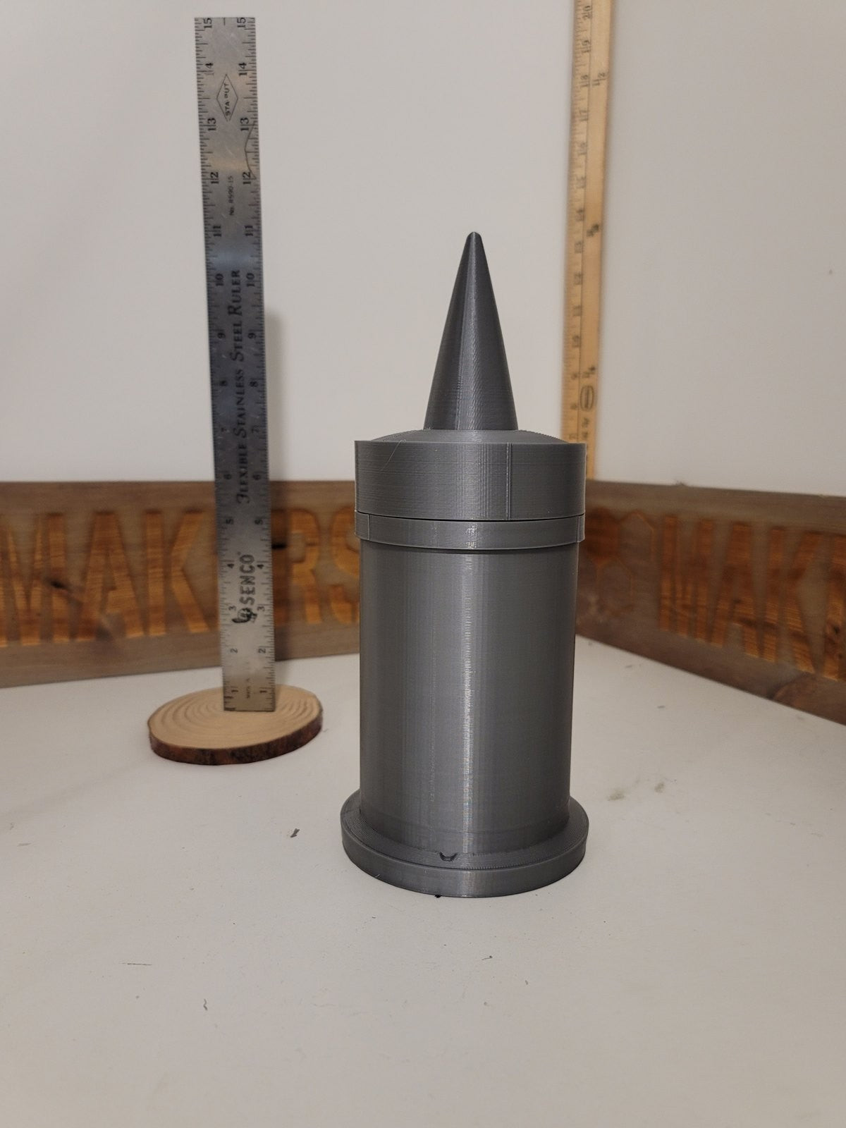 105mm APDS-T penetrator, inert 3D-printed replica by Redleg3D