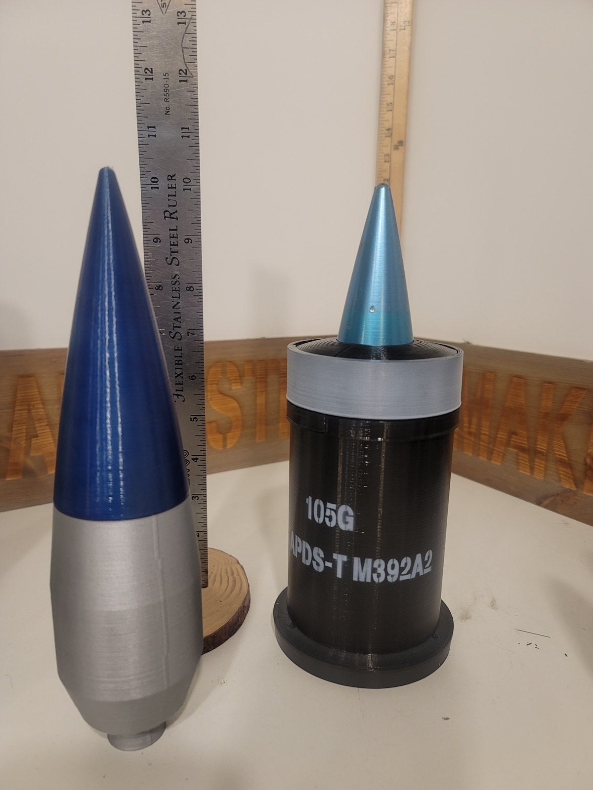 105mm M392A2 APDS-T sabot and penetrator replica, view 7