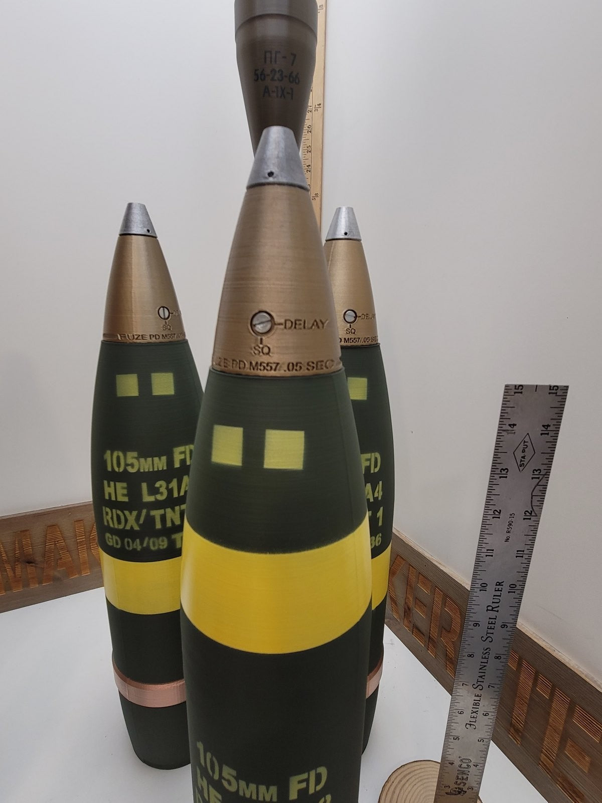 105mm L31A3 NATO HE whiskey stash replica, view 4