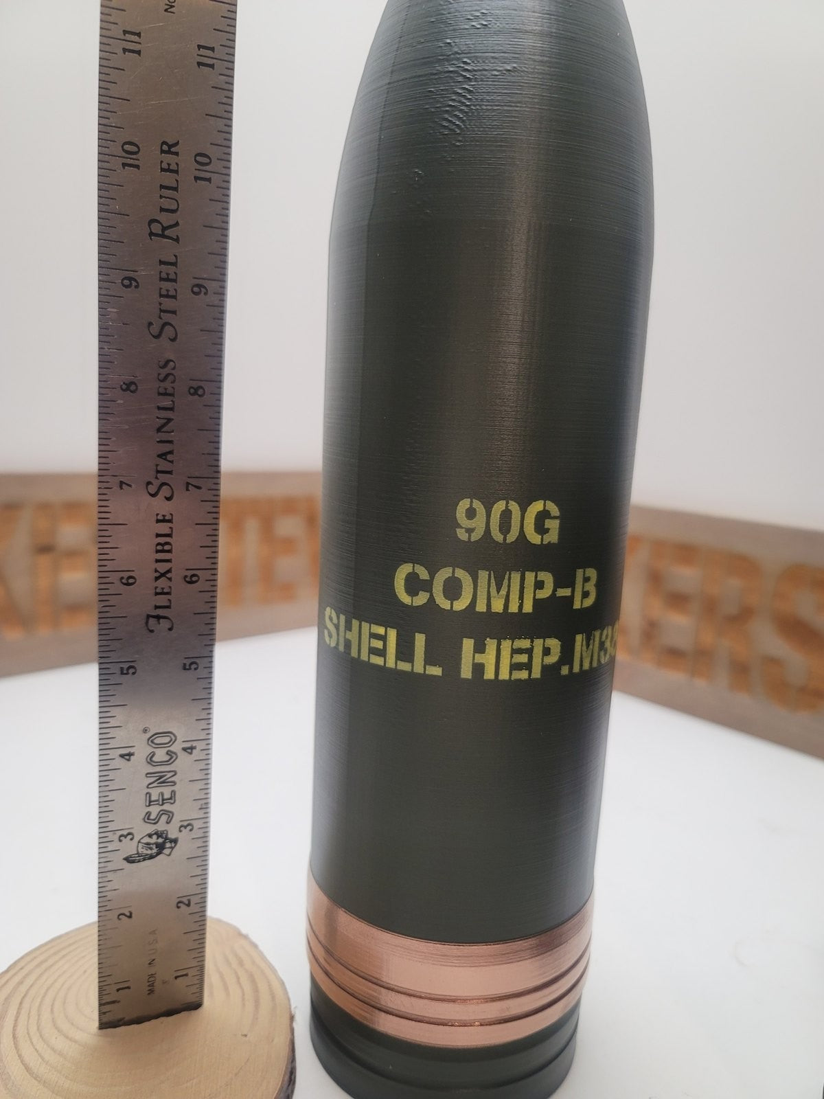 90mm M385 HEP projectile replica, view 4