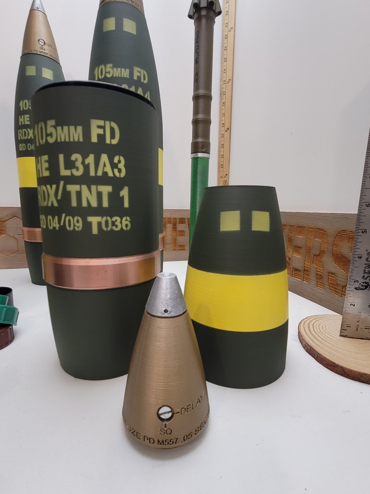 105mm L31A3 NATO HE whiskey stash replica, view 5