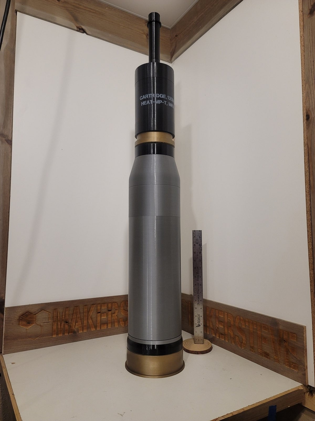 120mm M830 HEAT-MP-T complete with combustible case replica, view 4