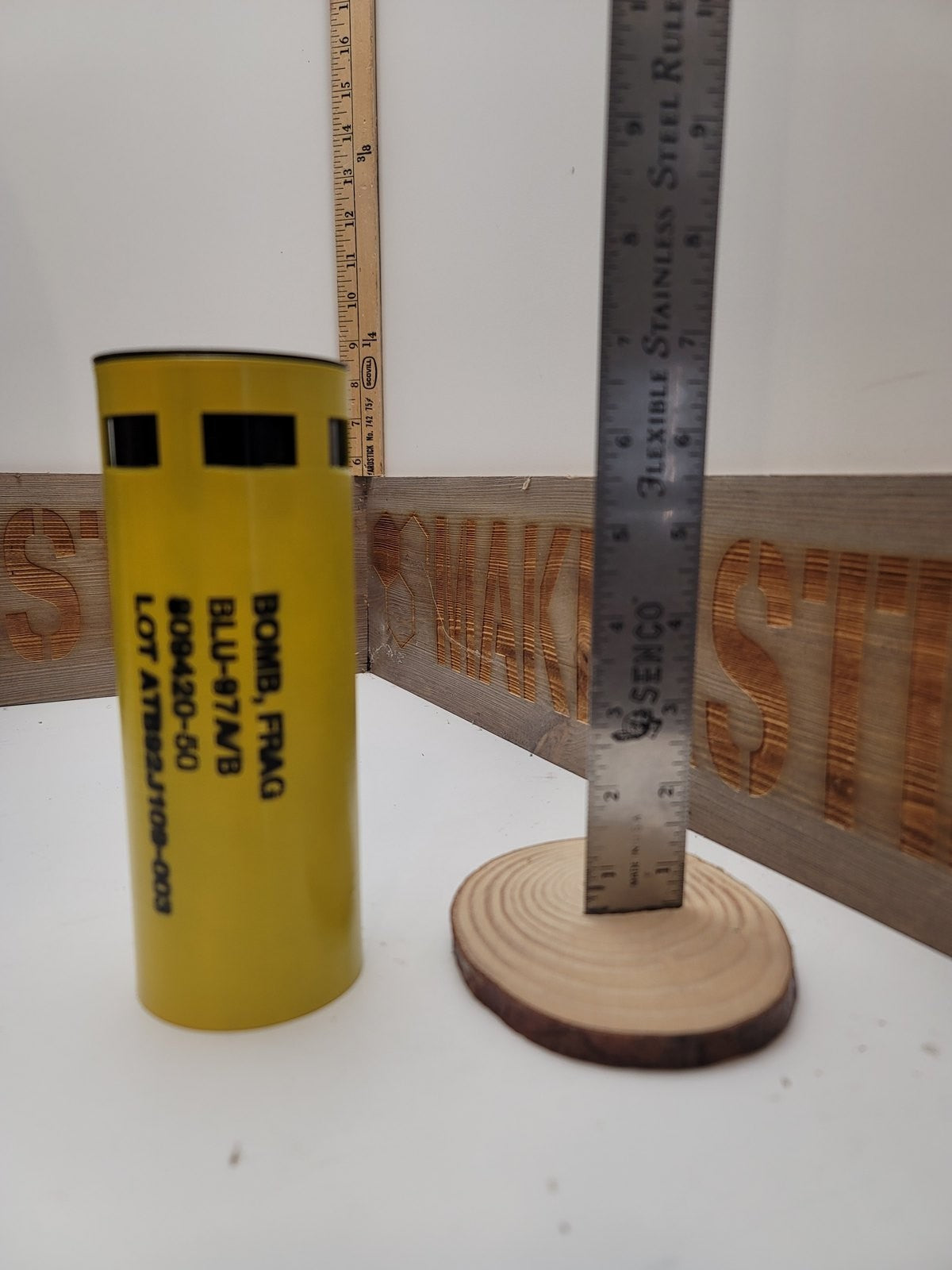 BLU-97A/B combined effects bomblet, inert 3D-printed replica by Redleg3D