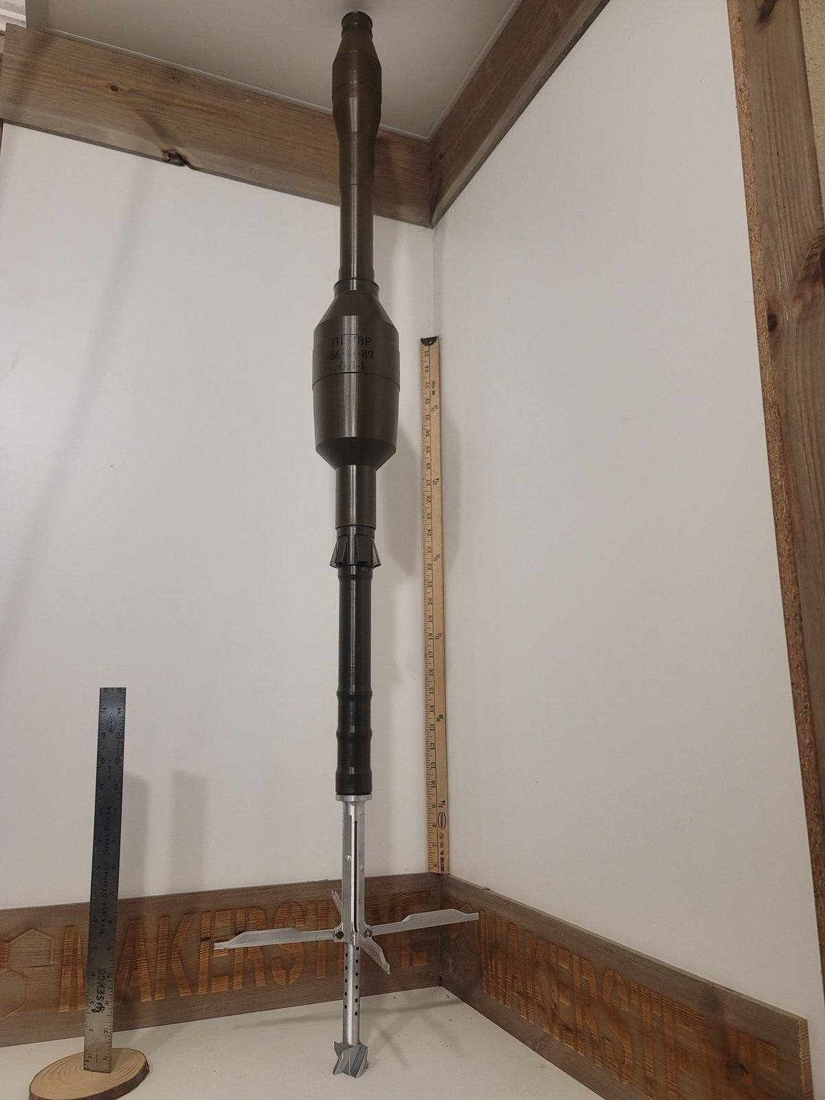 PG-7VR tandem rocket for the RPG-7 replica, view 3