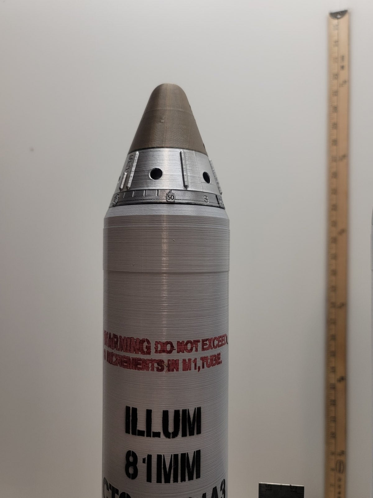 81mm M301A3 illumination mortar replica, view 2