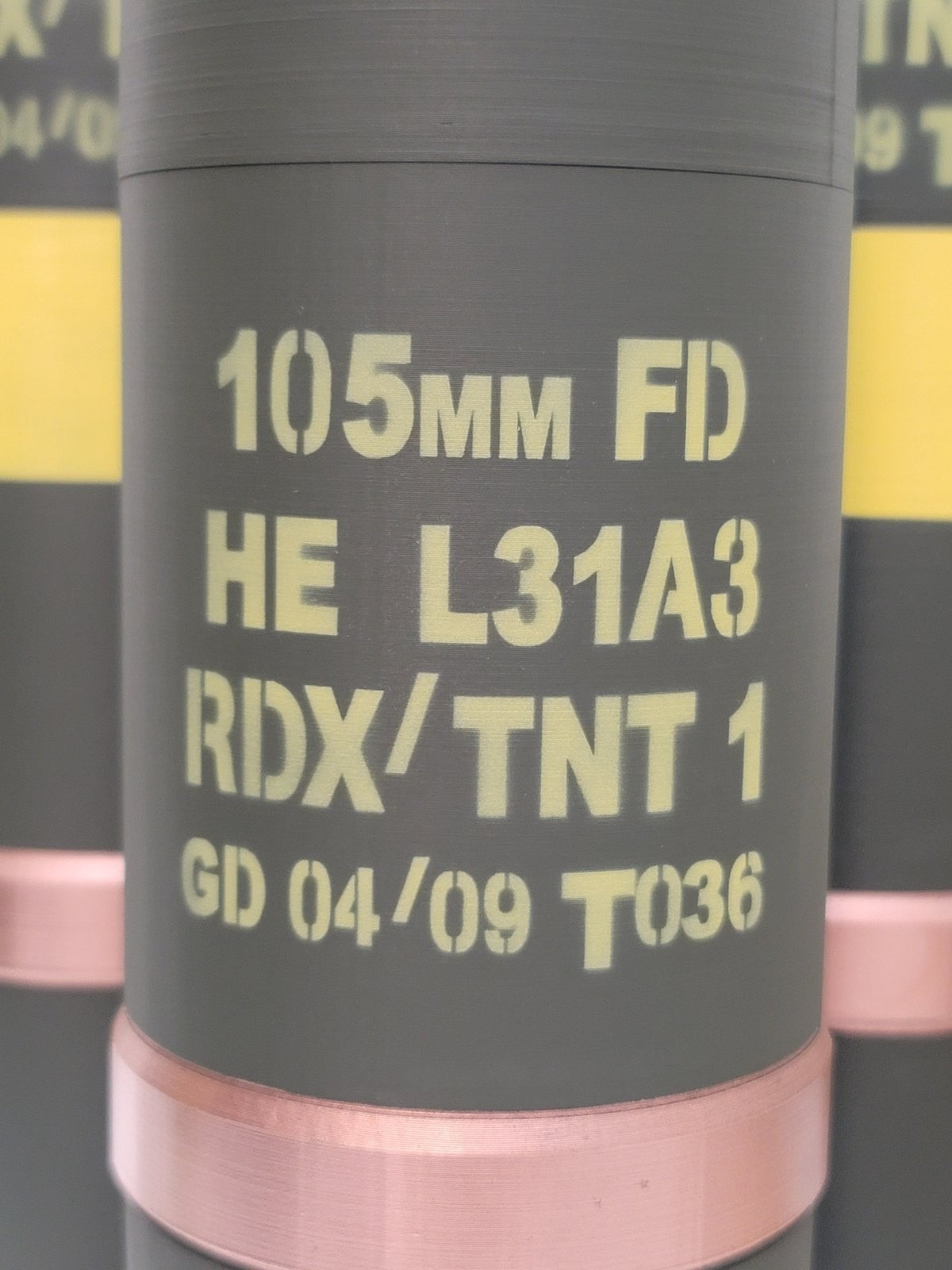 105mm L31A3 NATO HE whiskey stash replica, view 2
