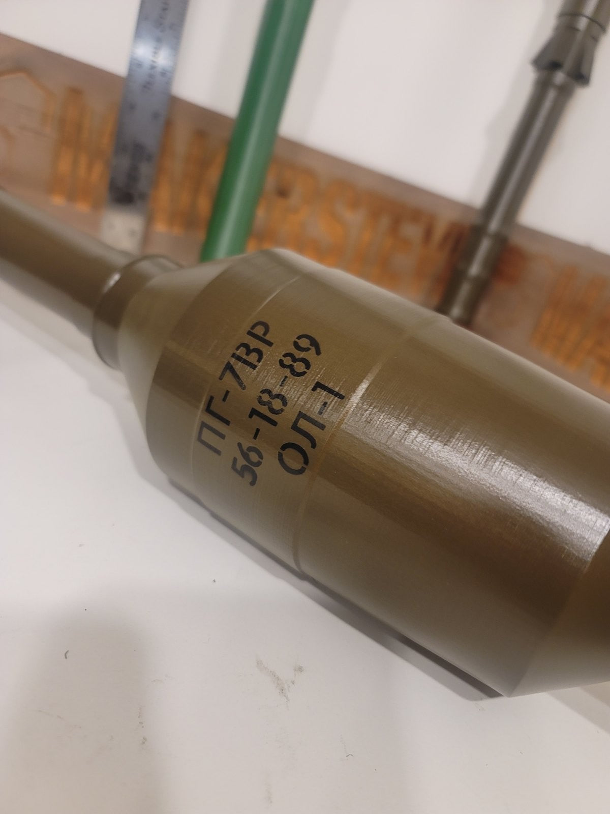 PG-7VR tandem rocket for the RPG-7 replica, view 2