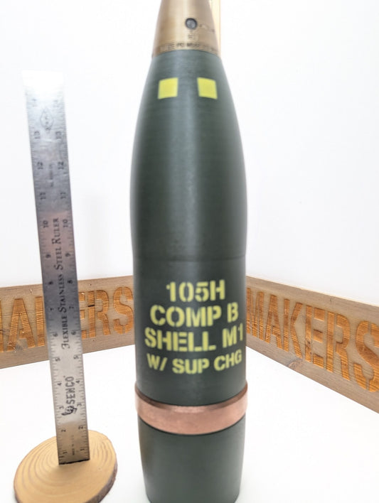 105mm M1 COMP-B Whiskey Stash replica, view 2