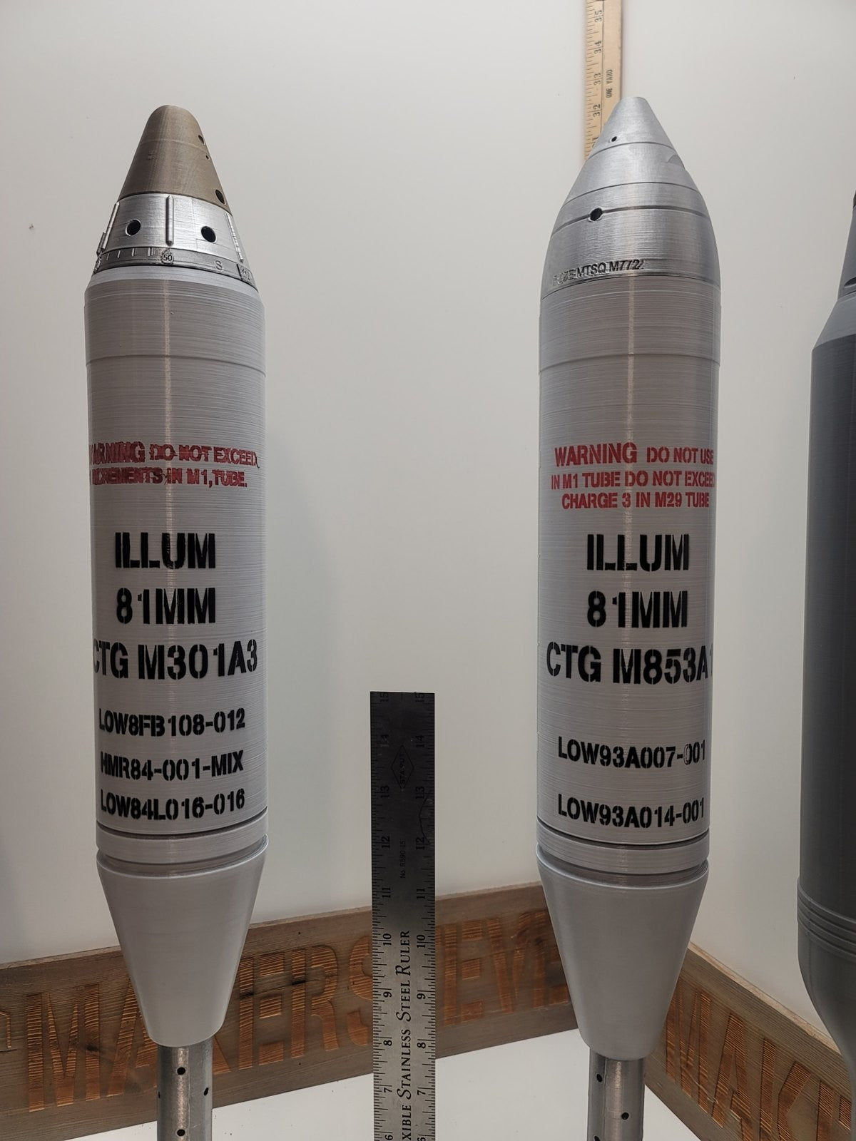 81mm M301A3 illumination mortar replica, view 6