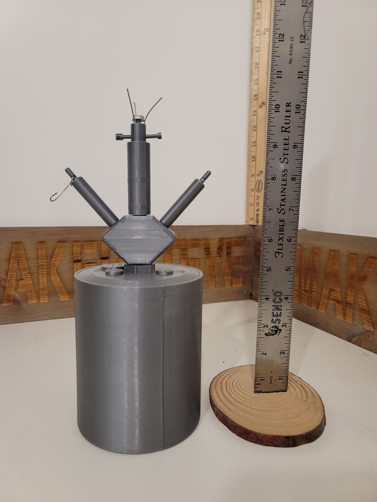 German WWII S-Mine (Bouncing Betty) replica, view 3