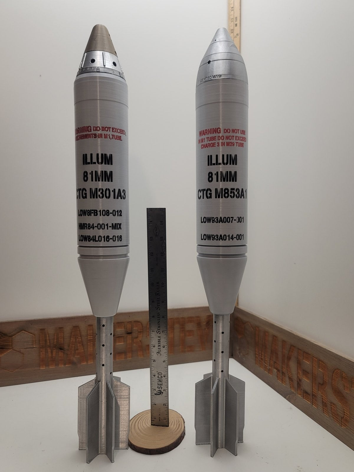 81mm M301A3 illumination mortar replica, view 4