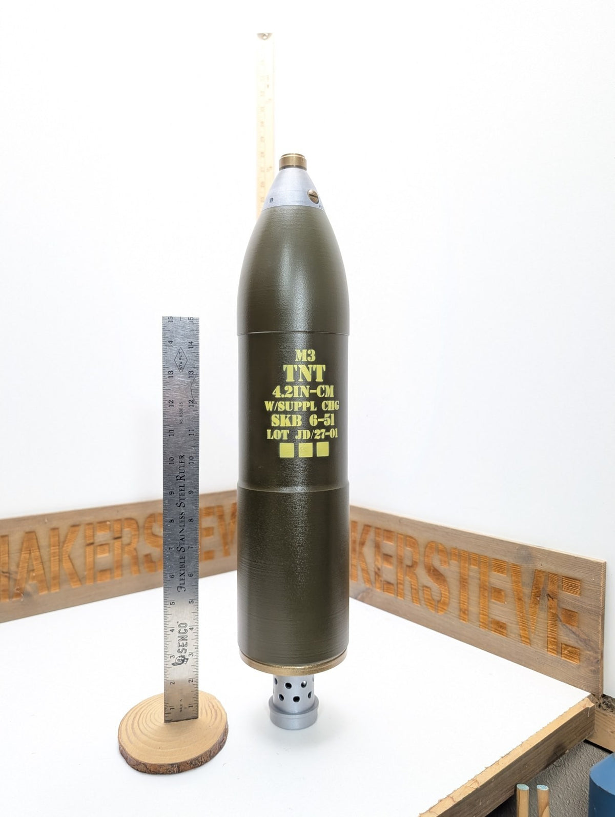 4.2 Inch M3 HE Mortar Round replica, view 7