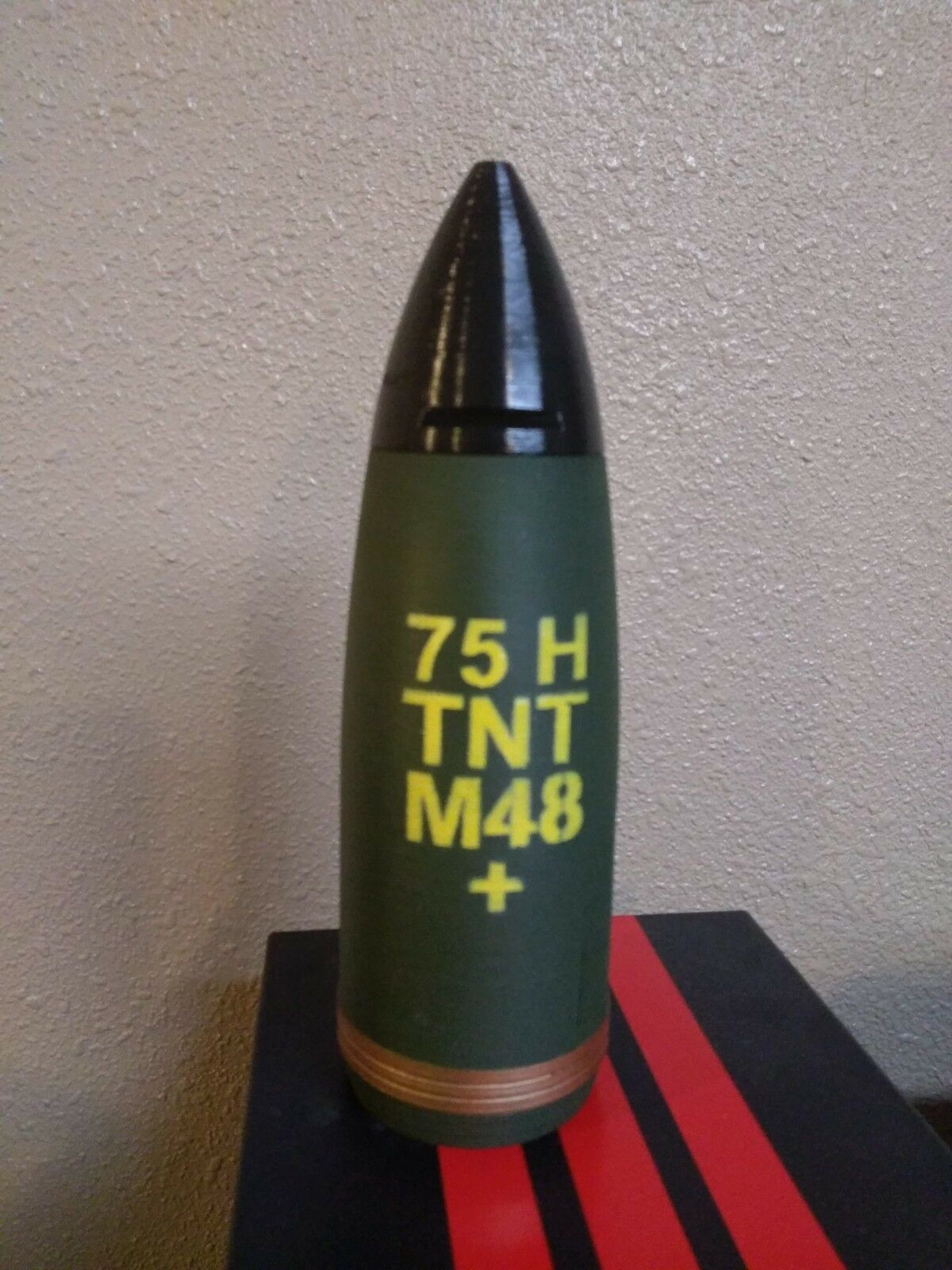 3D Printed 75mm Pack Howitzer Shell Pen Holder - Replica - Lifesize