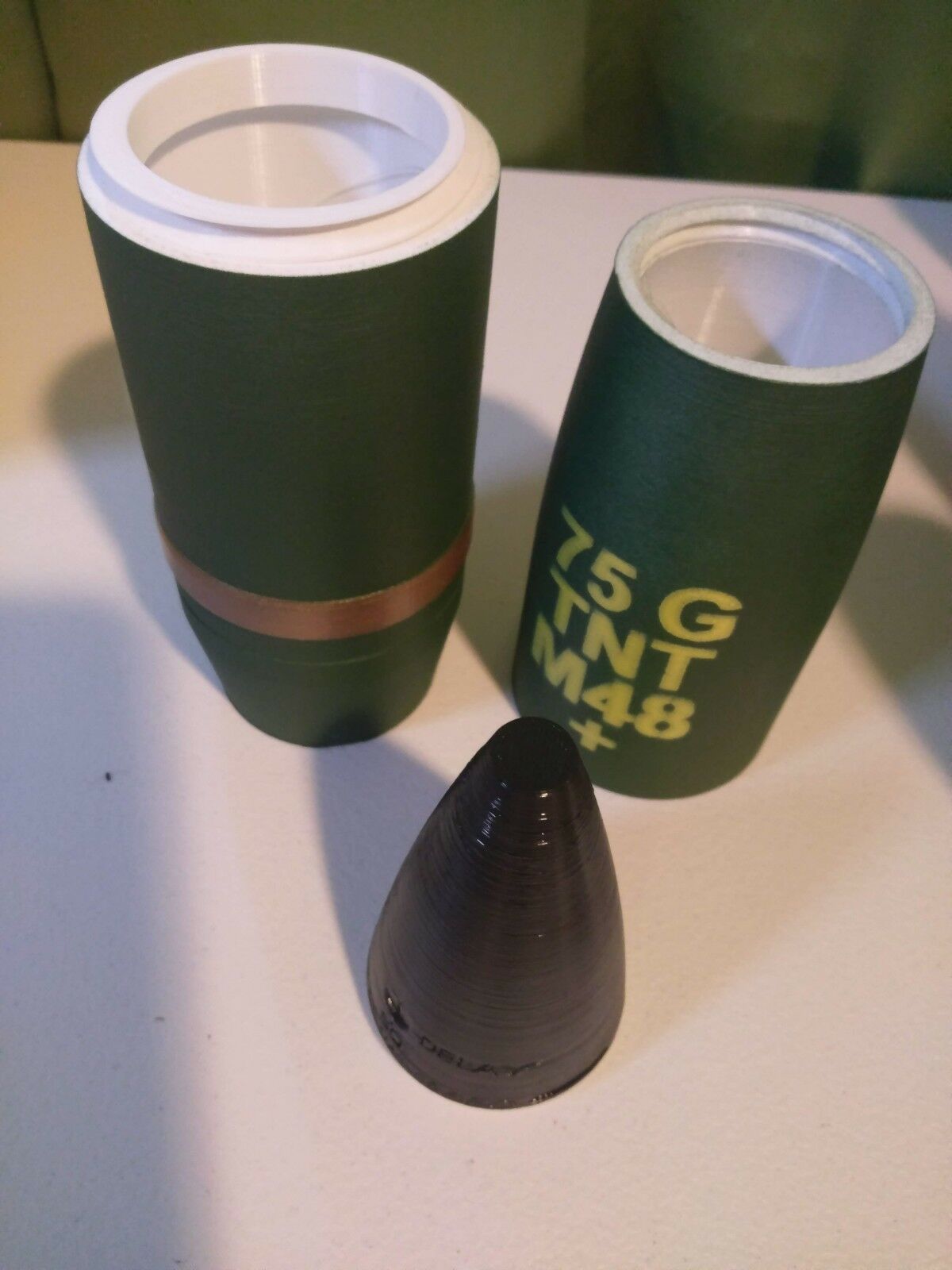 3D Printed - Sherman Tank Shell M48 - 75mm - Replica