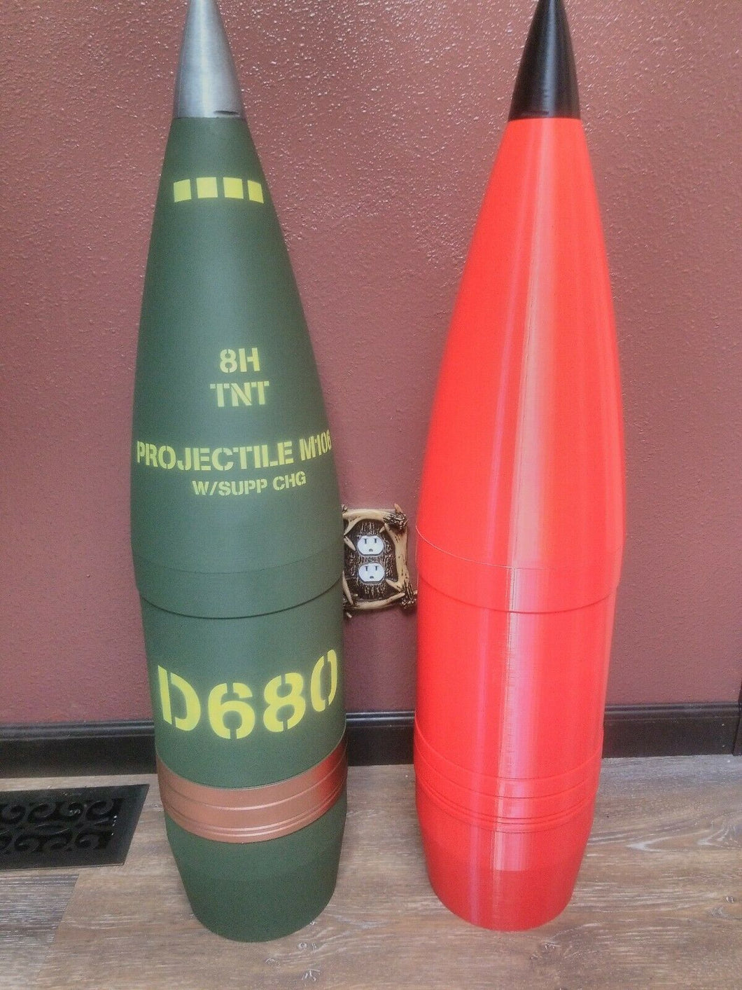 UNPAINTED/NO STENCIL 203mm HE TNT Howitzer Shell Whiskey Stash with Hideyhole