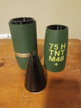 Load image into Gallery viewer, 3D Printed - 75mm M48 Howitzer Shell - 75H - Replica
