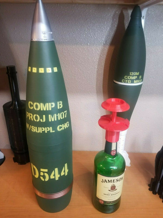 The Original 155mm D544 M107 COMP-B Howitzer Shell Whiskey Stash!