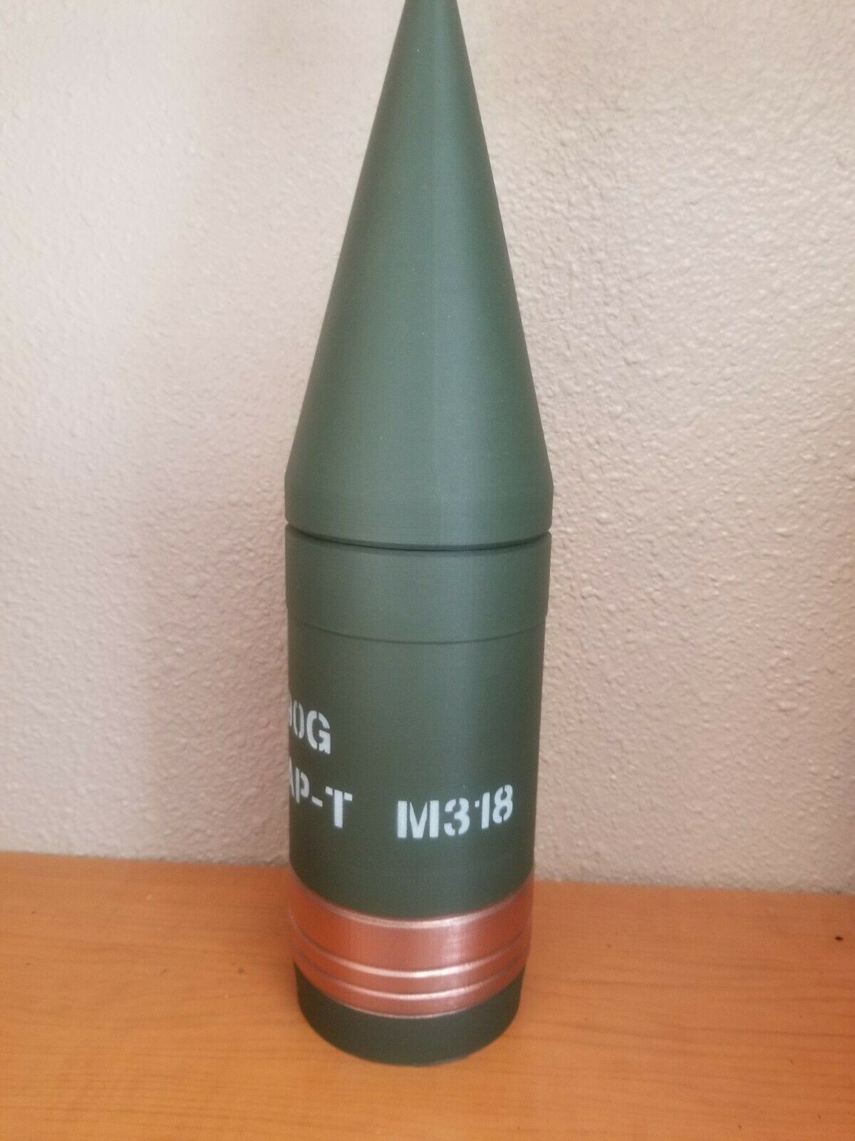 INERT 3D Printed 90MM M318 AP-T Shell  - Life Size