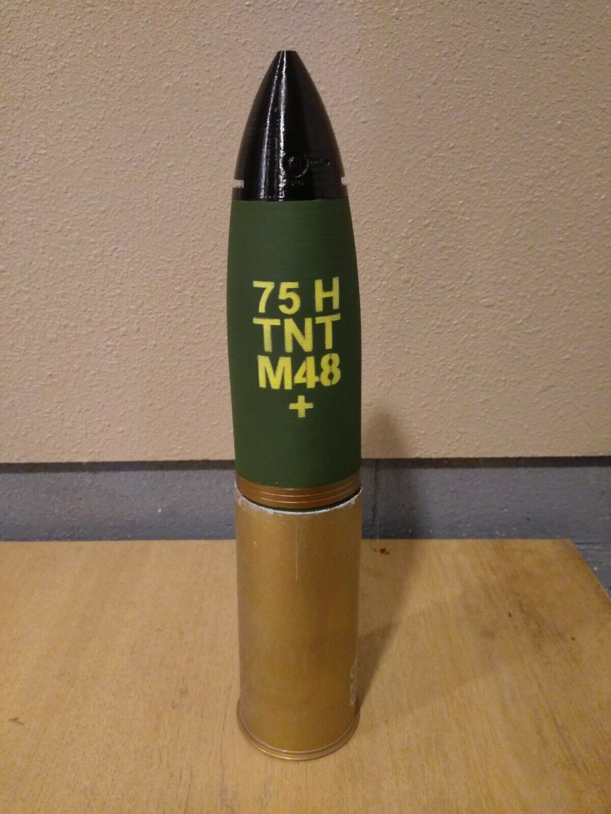 3D Printed 75mm Pack Howitzer Shell - Piggy Bank for Salute Casing