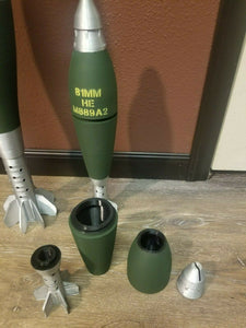 3D Printed 81mm Mortar Replica or Piggy Bank/COMP-B or HE