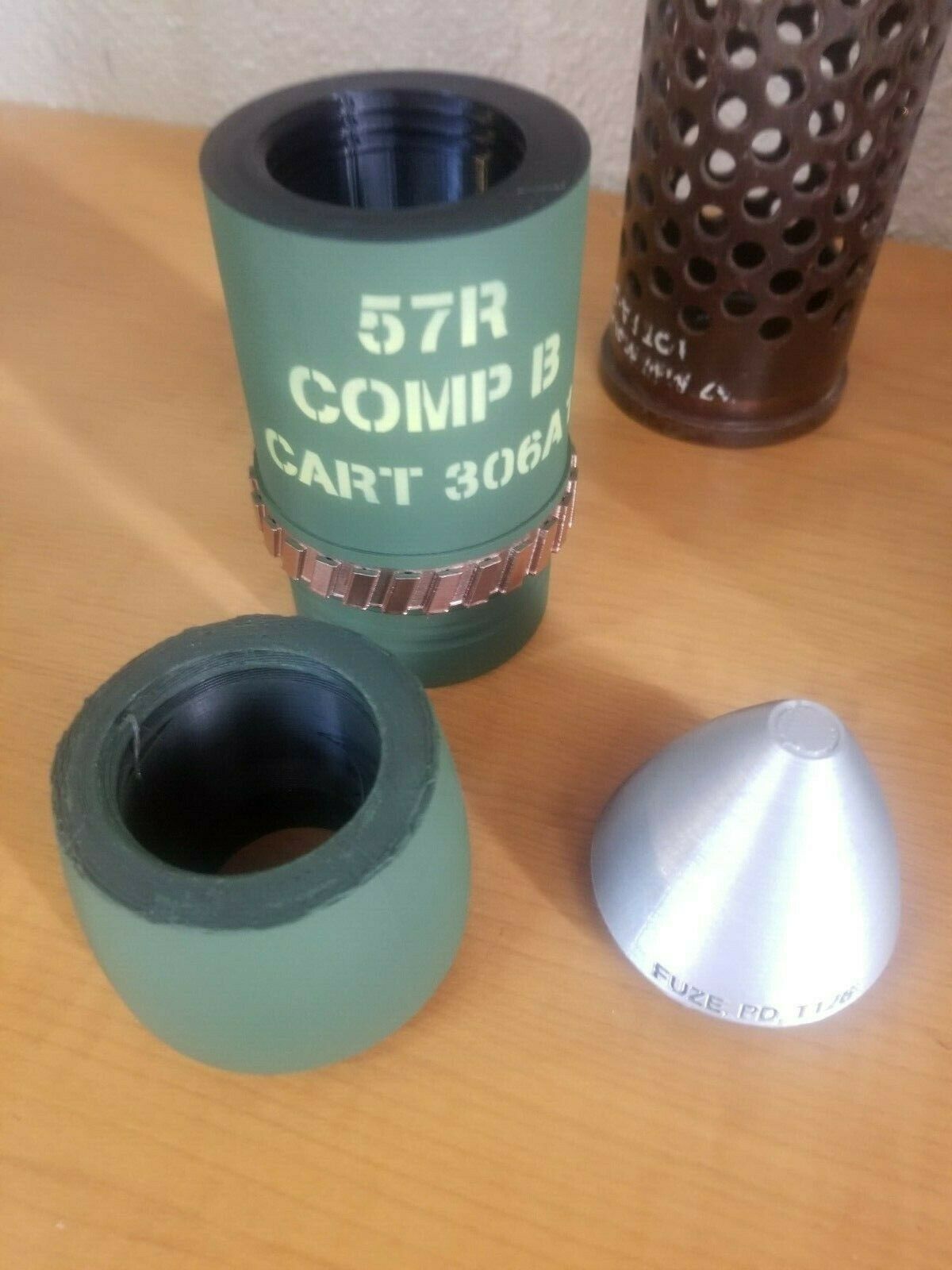 3D Printed 57R Recoilless Rifle Replica - M306A1 COMP-B or M307A1 HEAT