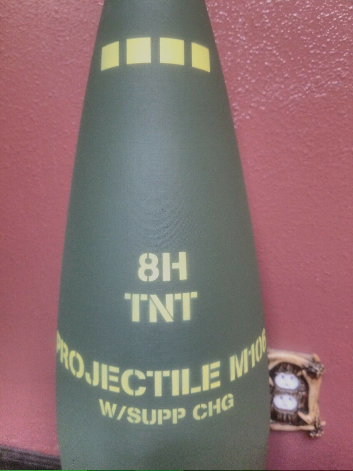 203mm D680 M106 HE TNT Howitzer Shell Whiskey Stash with Hideyhole - Life Size!
