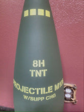 Load image into Gallery viewer, 203mm D680 M106 HE TNT Howitzer Shell Whiskey Stash with Hideyhole - Life Size!
