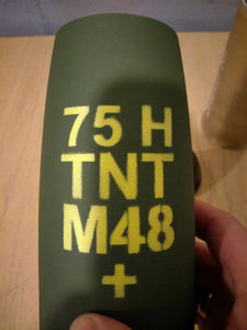 3D Printed 75mm Pack Howitzer Shell - Replica for Salute Casing