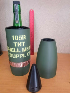 3D Printed 105mm M323 Recoilless Rifle Shell - 105R