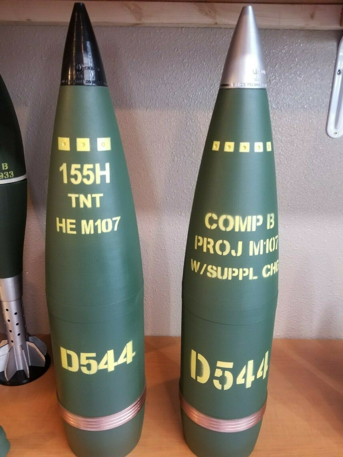 The Original 155mm D544 M107 TNT Howitzer Shell Whiskey Stash with HideyHole