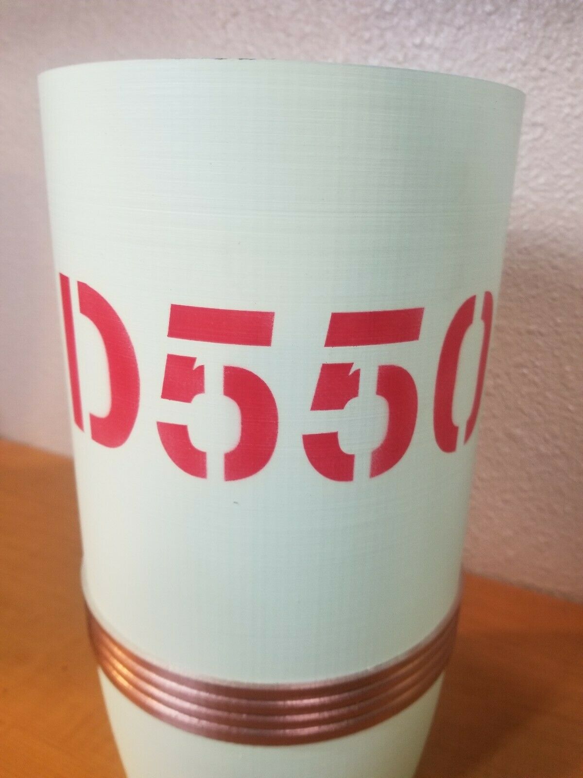 155mm D550 Smoke M110 Finish -  White  Phosphorus Howitzer Shell Whiskey Stash!