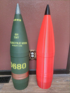 203mm D680 M106 HE TNT Howitzer Shell Whiskey Stash with Hideyhole - Life Size!